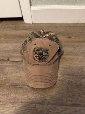 Calcutta Camo Fishing Cap in Tan